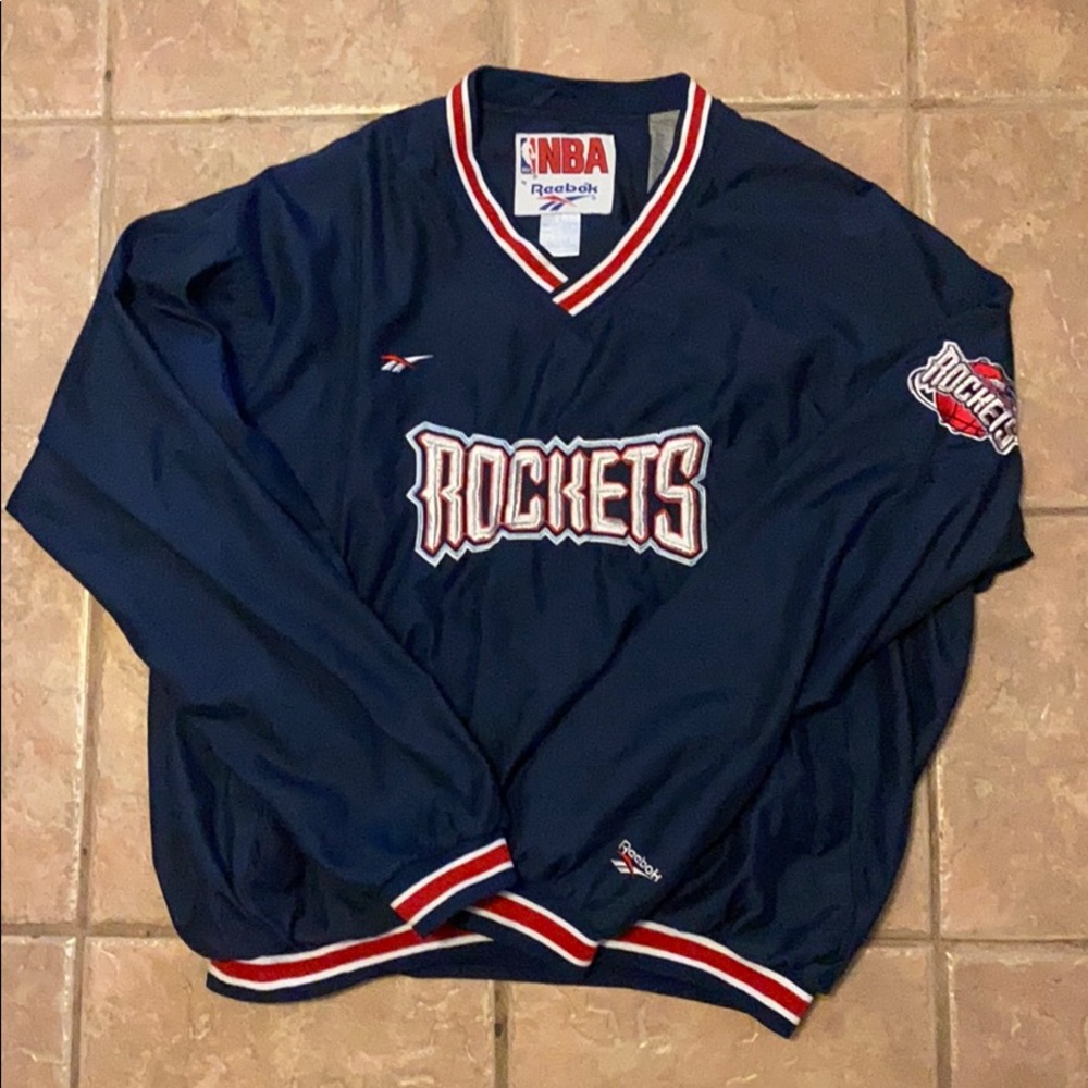 Houston Rockets Windbreaker vintage size Large 90s